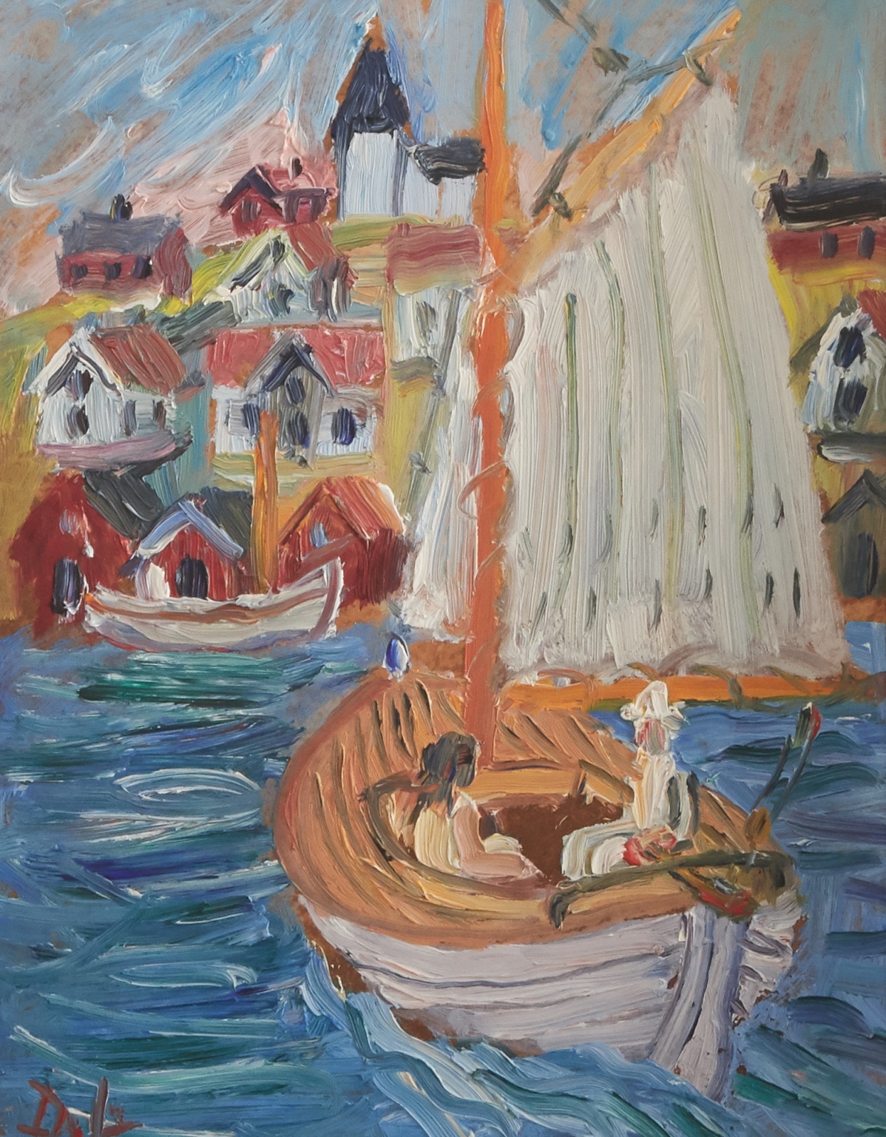 Olja på duk, David Larsson